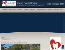 Tablet Screenshot of bennetfamilydental.com